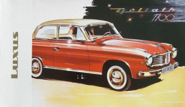 Goliath 1100 Luxus Modelprogram 1958 Carbrochure (10021)